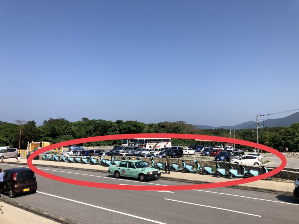 川平湾駐輪場2