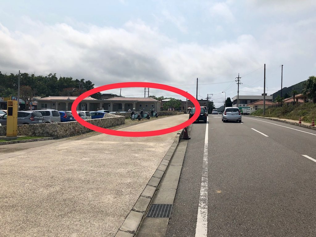 川平湾駐輪場1
