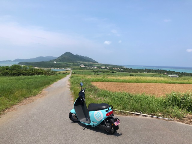 gogoro的機車跟石垣島天氣相呼應